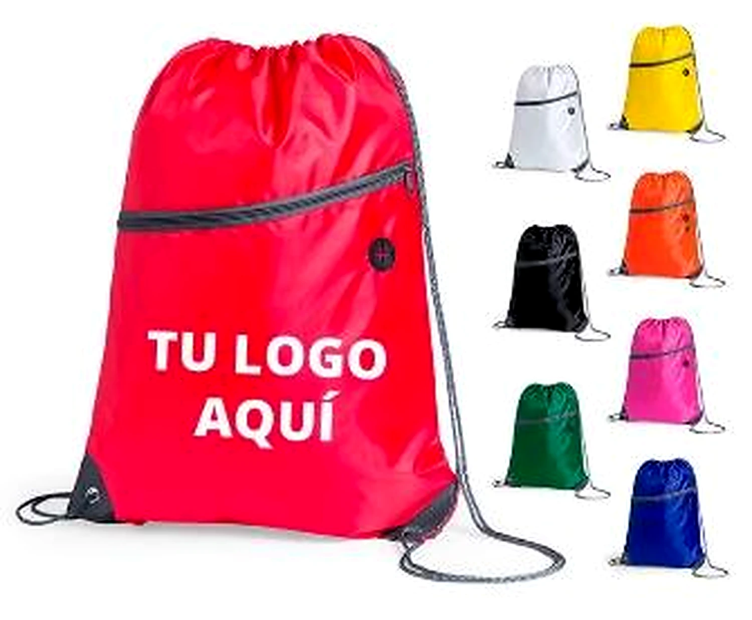 Caminata con bolsa frontal promocional personalizable
