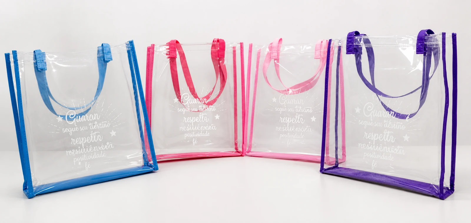 Bolsa plástica transparente promocional personalizable