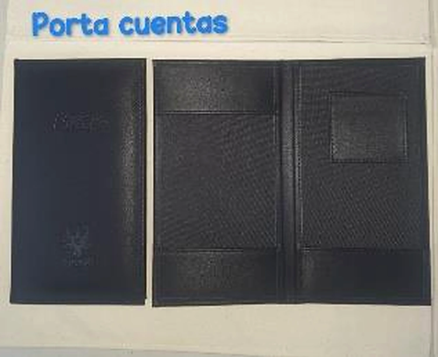 Porta cuentas para dos logos promocional personalizable
